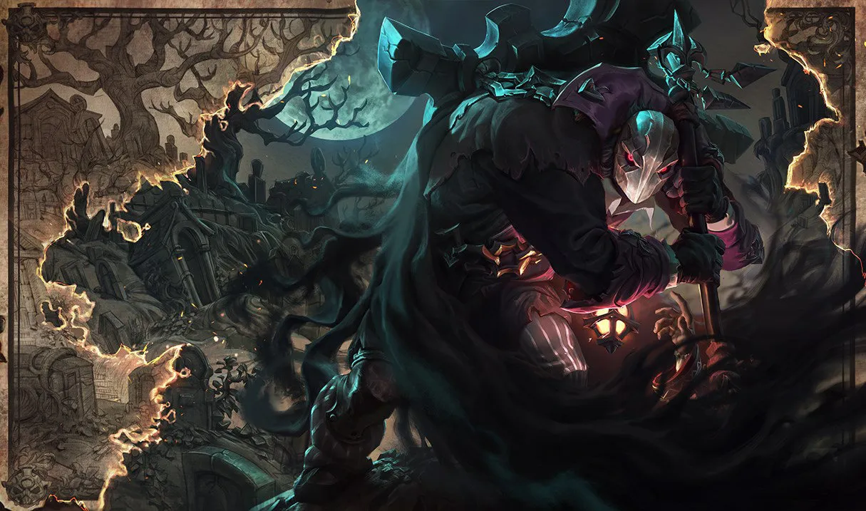 Yorick and his Maiden in League of Legends