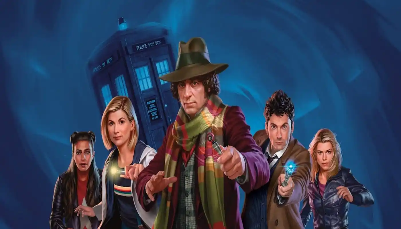 Image of Doctor Who Doctors and companions through MTG Universes Beyond set