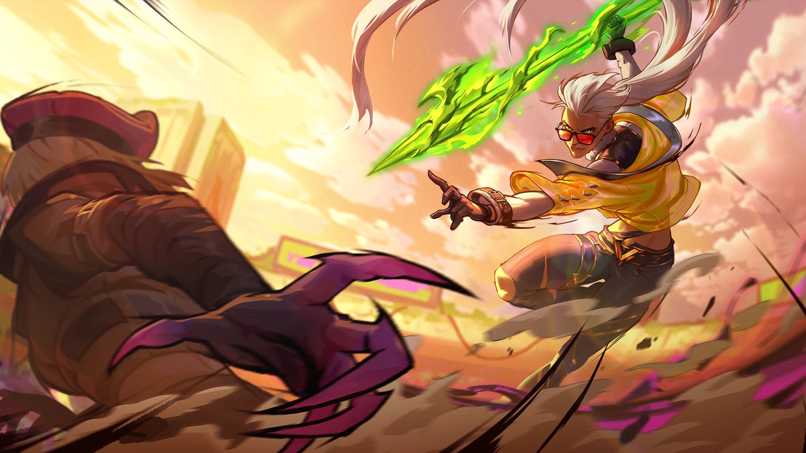 Soul Fighter Nidalee attacks an enemy in the League of Legends Arena as part of the game's new in-game event series.